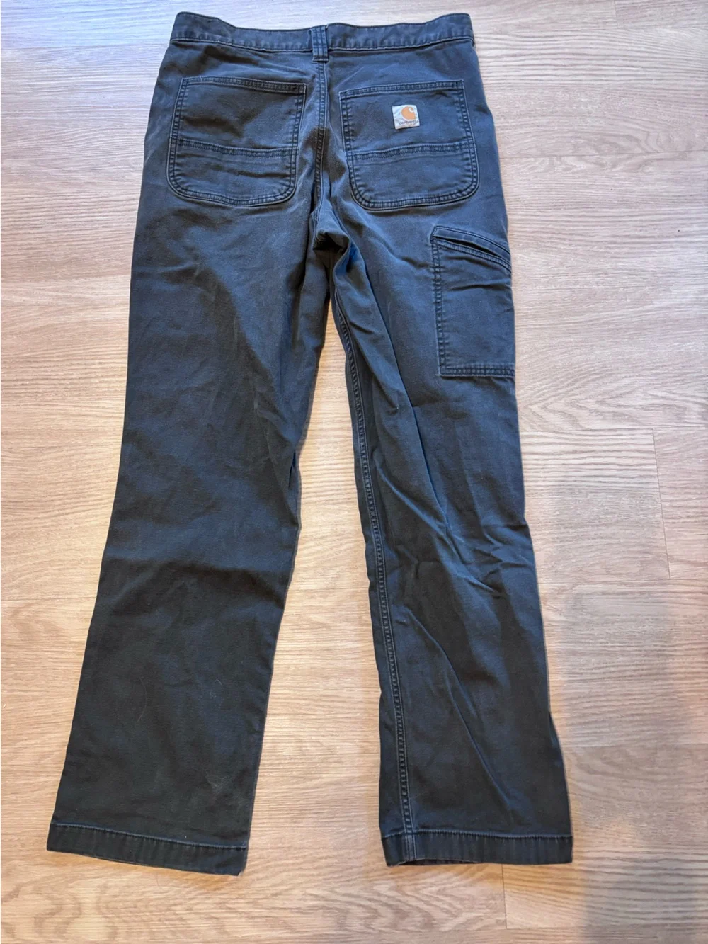 Carhartt Men’s 31x32 (Fits 31x29) Relaxed Fit Green Carpenter Pants Faded Work